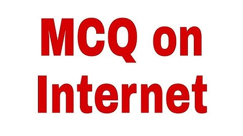 MCQ on Internet (world wide web)