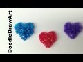 Craft:  Rainbow Loom Heart Charms- easy Step by Step Tutorial