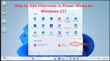 How to Add Hibernate in Power Menu on Windows 11?