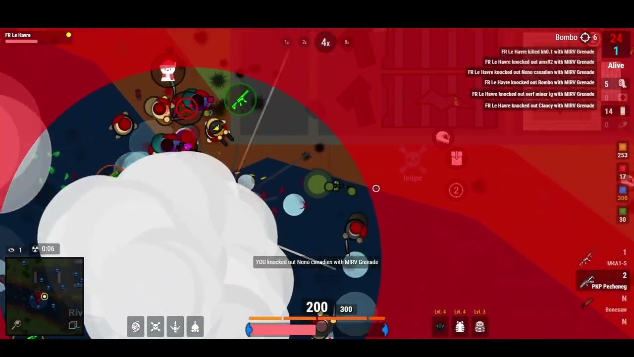 1v27 FAIL Lone survivr 50v50 Part 20 | Survev.io