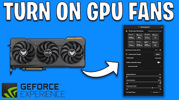 How To Turn On GPU Fans Using Nvidia Experience | Change Fan Speed On Nvidia Graphics Card