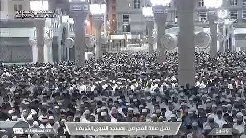 صلاة الفجر من  المسجد النبوي الشّيخ أحمد الحذيفي خواتيم سورة الذاريات يوم الإثنين  ١٤ ذو القعدة ١٤٤٦
