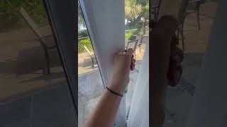 How to open and close balcony sliding doors in studland dene