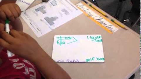 3rd Graders Solving Story Problems with A Tape Diagram