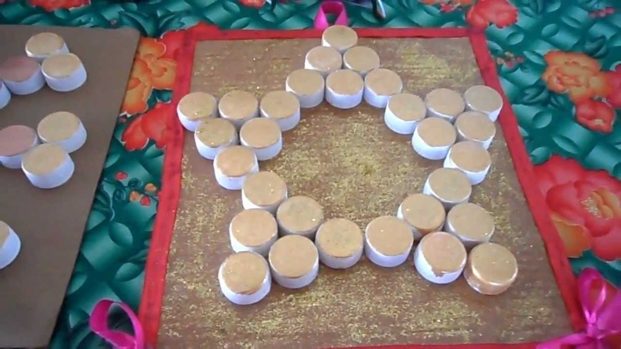 Plastic Bottle Caps Christmas Craft for Kids - YouTube