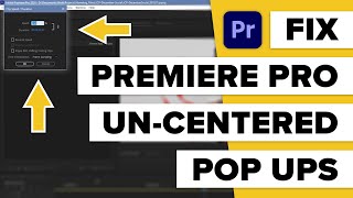 Fix Premiere Pro Pop Up Windows screenshot 3