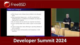 Release Engineering Working Group - May 2024 FreeBSD Developer Summit