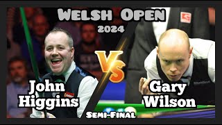 John Higgins vs Gary Wilson - Welsh Open Snooker 2024 - Semi-Final Live (Full Match)