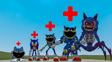 EVOLUTION OF ALL SONIC SMILING CRITTERS POPPY PLAYTIME CHAPTER 4 ? In Garry