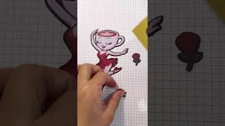 Ballerina Cappuccino  Italian Brainrot Sticker Book diy #asmr #diy #tungtungtungsahur #ballerina