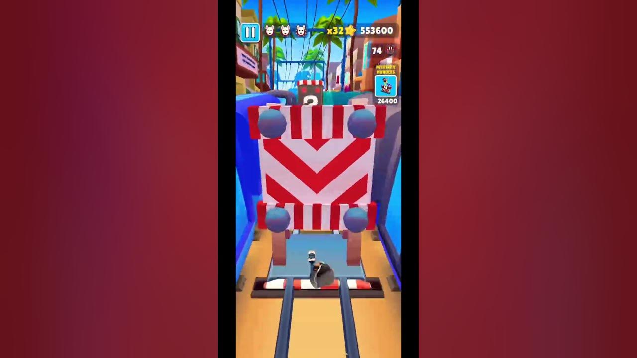 SubWay Surfer😂 MysTery hurdles impossible to complete this🙄 #shortvideo #shortvideo #short
