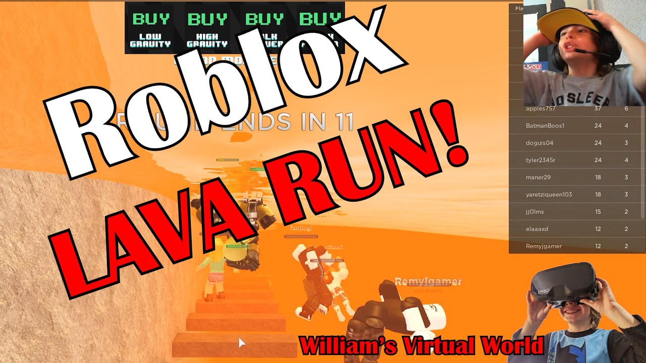 Lets Play Roblox Lava Run - YouTube
