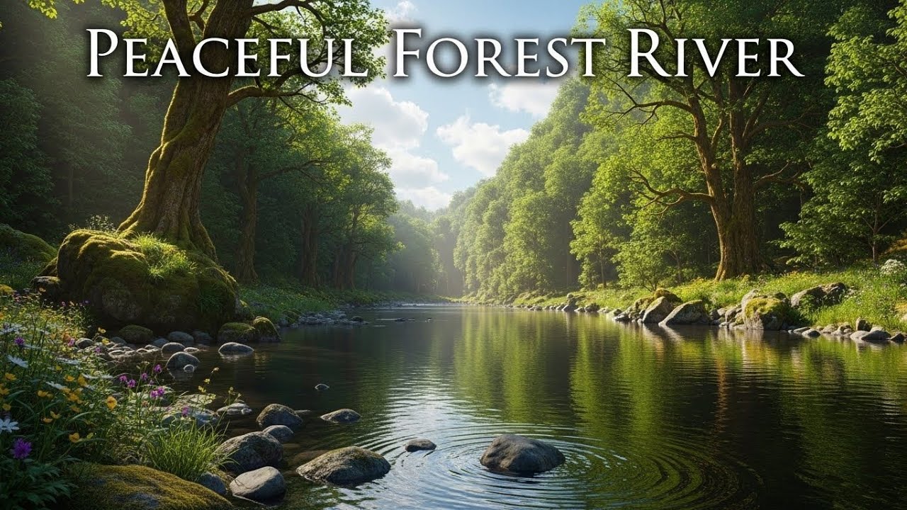 Flowing River Water 🌊 Gentle Stream Sound for Sleep, Focus, and Relaxation #198
