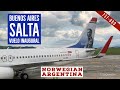 Norwegian Air primer vuelo a Salta desde Buenos Aires - Boeing 737 800