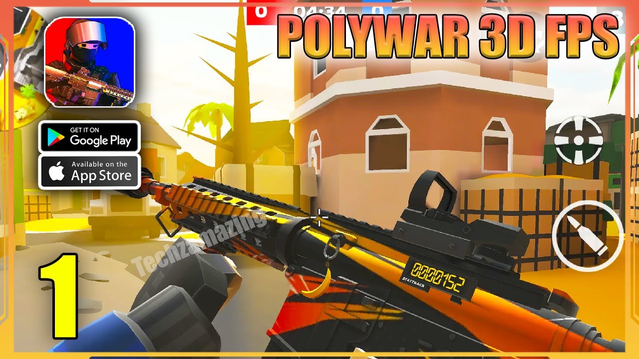 POLYWAR 3D FPS Gameplay (Android, iOS)