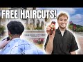 I gave 14 FREE HAIRCUTS in 4 hours..