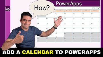 How to add a calendar to Power Apps (Part 1/2)