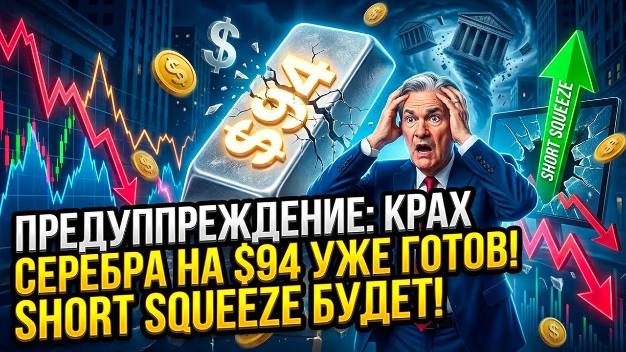 ПРЕДУПРЕЖДЕНИЕ: Крах Серебра на $94 Уже Готов! Short Squeeze Взлетел Вертикально