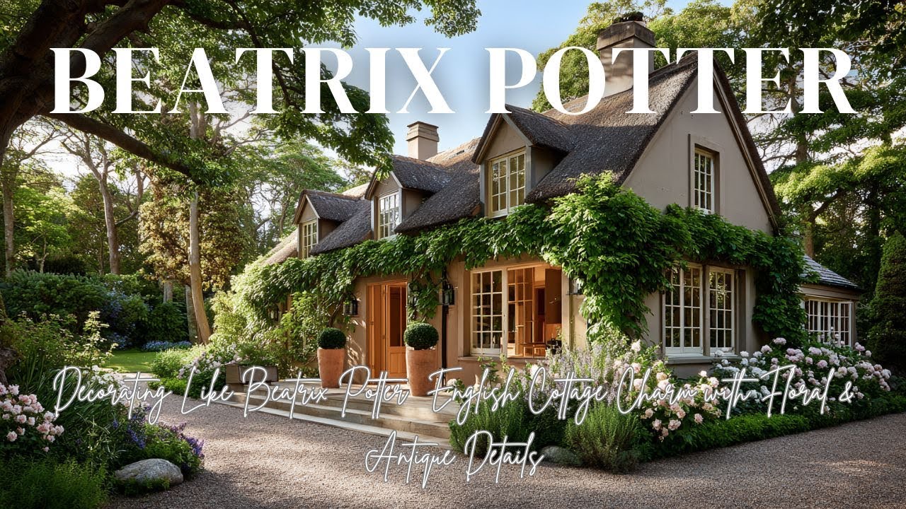 Decorating Like Beatrix Potter | English Cottage Charm with Floral & Antique Details