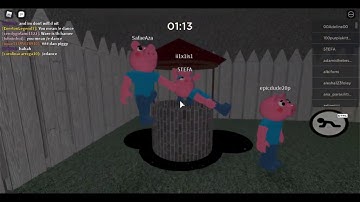 Playing Roblox Piggy 100 Players on Distorted Memory Trying Three Glitches