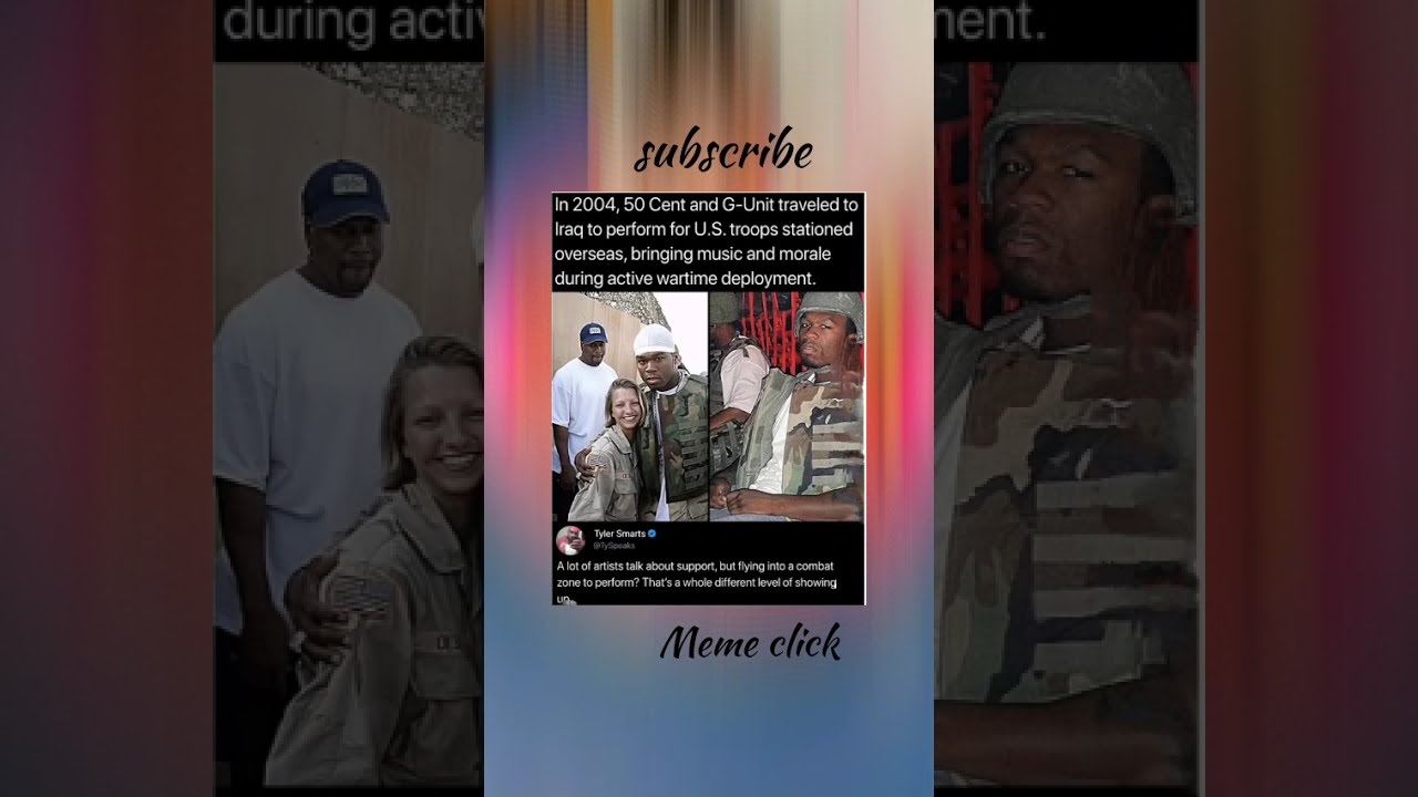 In 2004 50 Cent And G Unit Traveled To Iraq Perform For U S Troops Stationed Overseas 