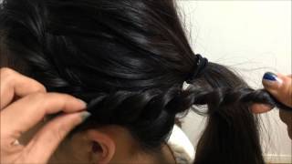 簡単 アレンジ石子の簡単サイドねじねじ巻き ヘアアレンジ Youtube