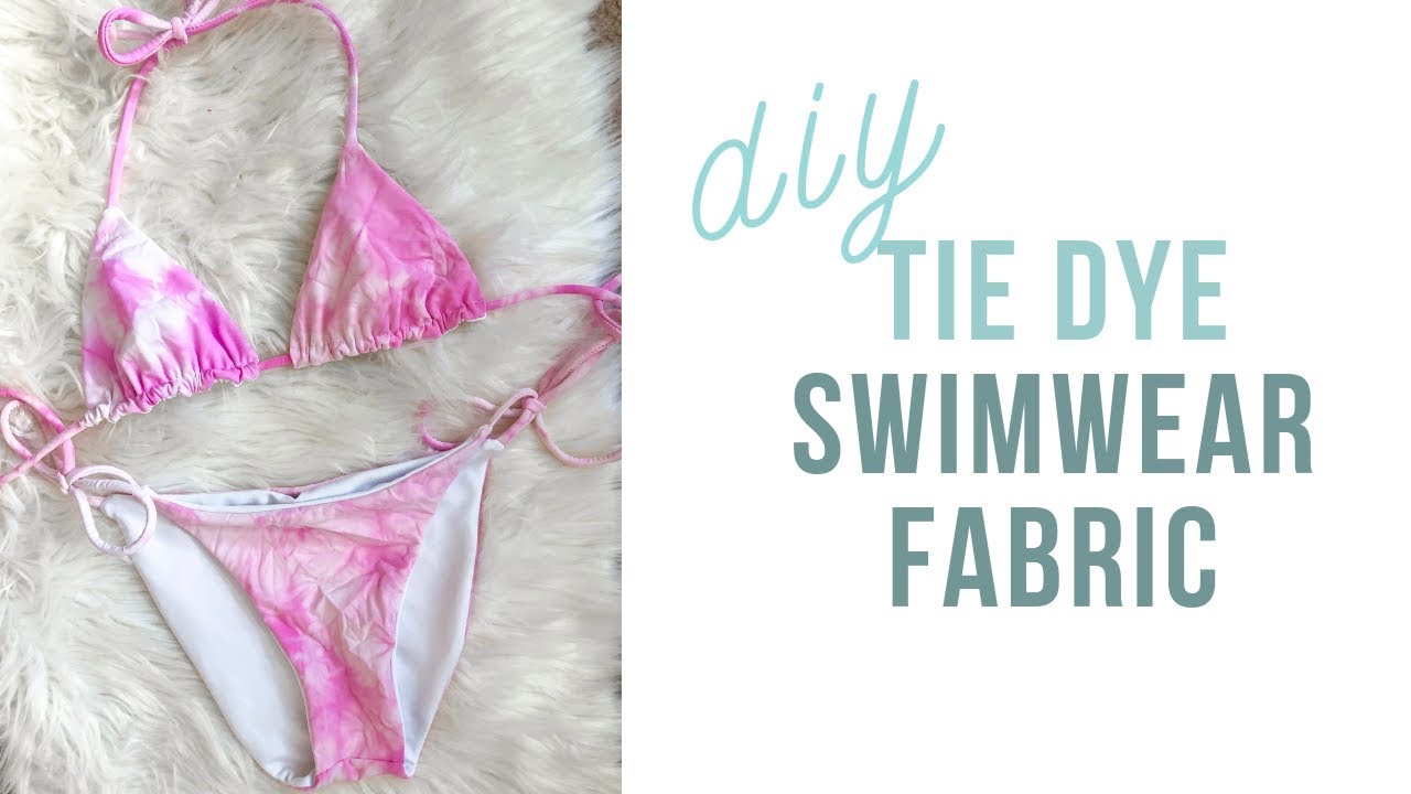 How to Tie Dye Swimwear Fabric 