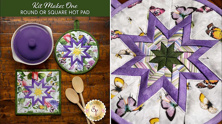 Introducing: Round and Square Folded Star Hot Pads with Shabby Fabrics