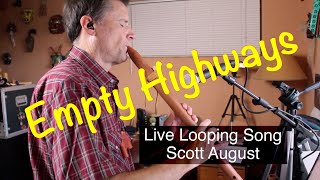 Video thumbnail of "Native American Flute - Live Looping Song: "Empty Highways.""