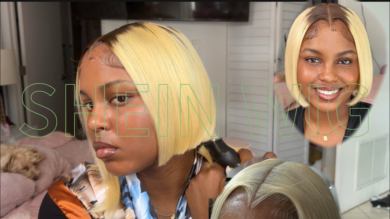 Идеальный парик SHEIN с темными корнями и блонд-бобом 🔥 ЕСТЕСТВЕННЫЙ ВИД, ПРОСТАЯ УКЛАДКА