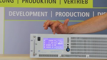 ET System electronic - DC Sources with an output voltage up to 2000 V