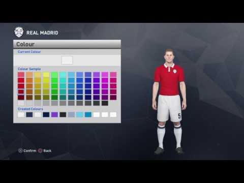 طريقة تعديل أطقم ريال مدريد في Pes 2017