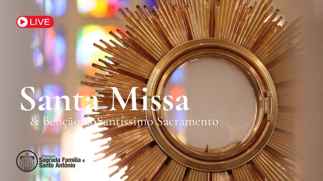 4ª Semana da Páscoa | Sexta-feiraPrimeira Leitura (At 13,26-33)
Responsório Sl 2,6-7.8-9.10-11 (R. 7)
Evangelho (Jo 14,1-6)🟦 Facebook: https://www.facebook.com/paroquiamachado
🟧 Youtube: https://www.youtube.com/c/ParóquiaSagradaFamíliaeSantoAntônio
🟥 Instagram: https://www.instagram.com/psfsamachado/#igrejacatólicatólica ólicatólicaólicatólica #santamissa #pascom