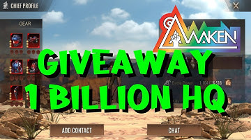 Giveaway 1 billion HQ in State of Survival