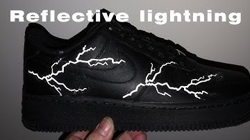 Custom Air Force 1 Reflective Lighting Tutorial DIY