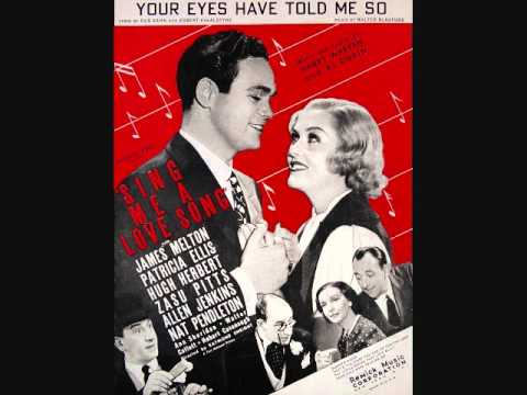 James Melton - Your Eyes Have Told Me So (1936)