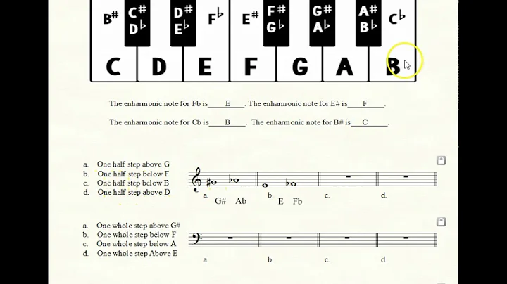 Lesson 25: Whole Steps, Half Steps and Enharmonic Notes