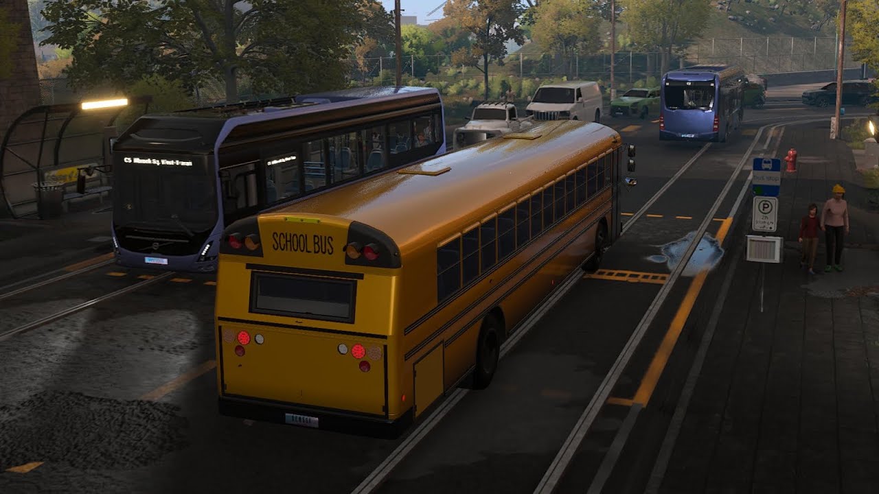 (Novak Academy) Route 1 ~Afternoon~ [Blue Bird All American RE] - YouTube