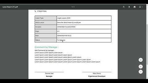 Print Leave Request Report Odoo
