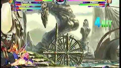MvC2 Online (360): Brett (Cha/Spid/Aku) vs Das igloo (Ken/Cam/Jug) 22 .:11.18.09:.