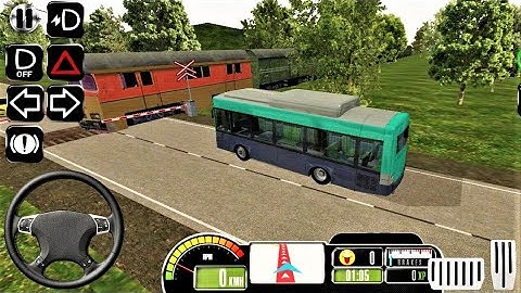 Bus Simulator: Original / New Bus Train Crossing at Amberg / Bus Games - Android/iOS Gameplay HD #19