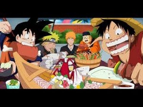 One Piece Dragon Ball Z Naruto Bleach Crossover Youtube