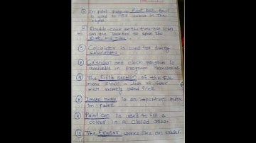 Subject: Computer, Standard:5th , Computer worksheet.