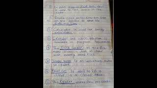 Subject: Computer, Standard:5th , Computer worksheet.