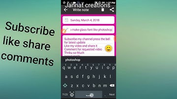 How to make glass font like photoshop cc in mobile requested video