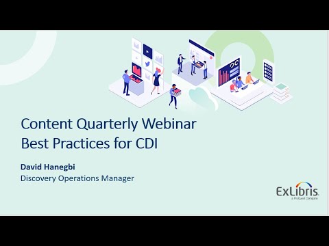 Content Quarterly Webinar - Best Practices for CDI