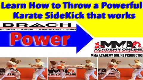 Karate Side Kick Set up with Competitor & instruct...