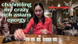 VLOG: Christmas dinner at my grandparents, playing mahjong | Vlogmas Day 23