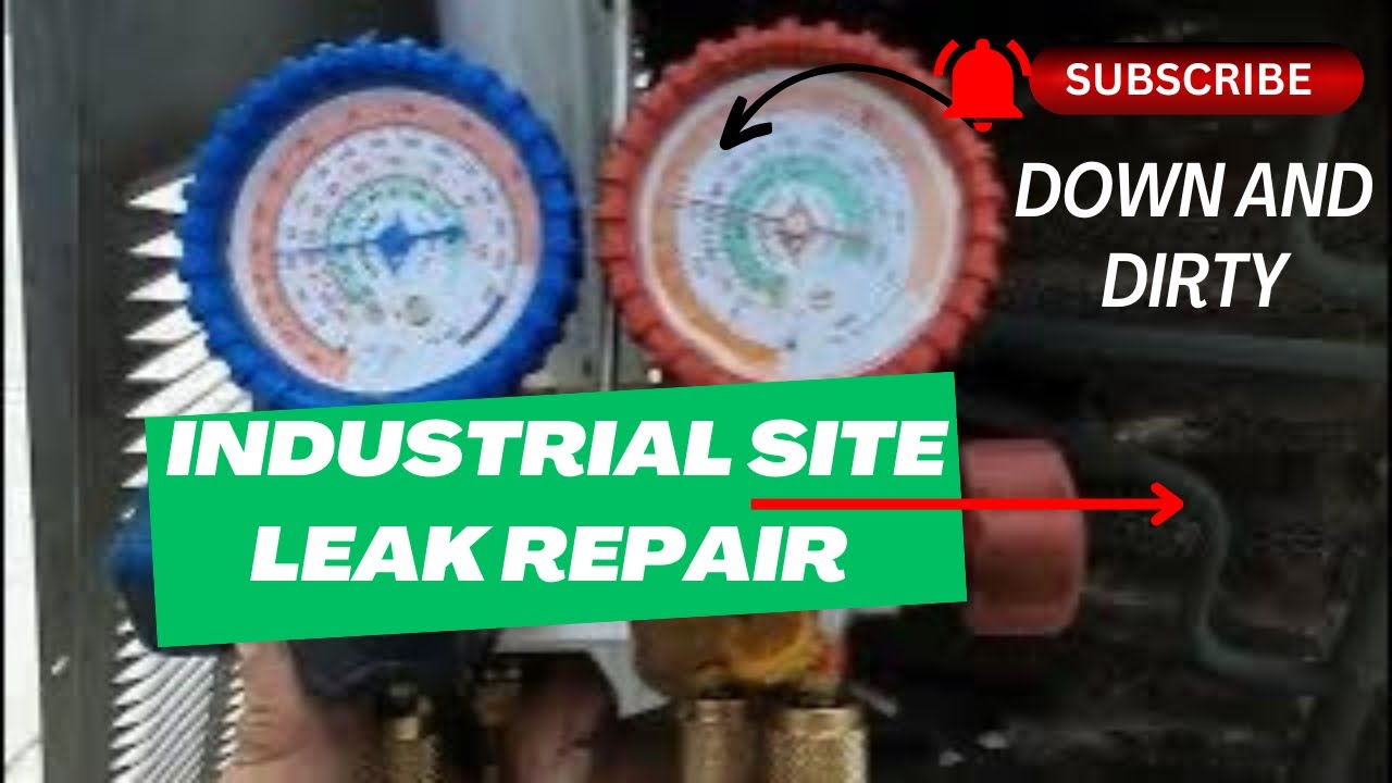 Down and Dirty Industrial site, leak repair. #hvacservice #hvaclife #hvac #commercialhvac #hvacarmy 