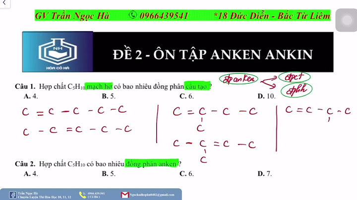 Hidrat hóa 2 anken chỉ tạo 2 ancol năm 2024